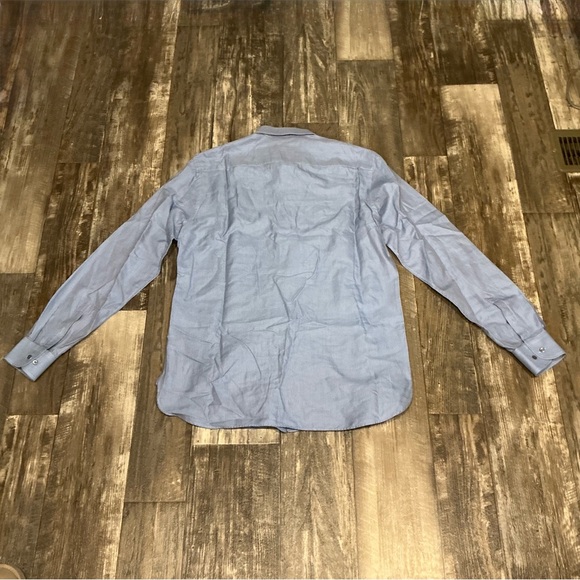 Giorgio Armani Light Blue and White Pattern Dress Shirt Size 42/16.5 - Picture 5 of 12